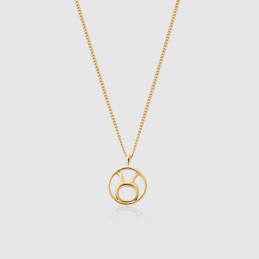 Taurus Pendant Necklace (Gold)