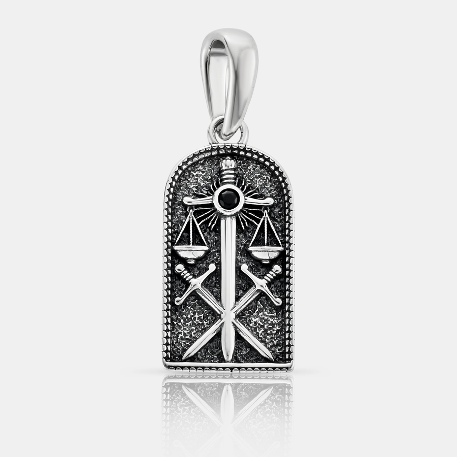 Justice Pendant Necklace | Sterling Silver