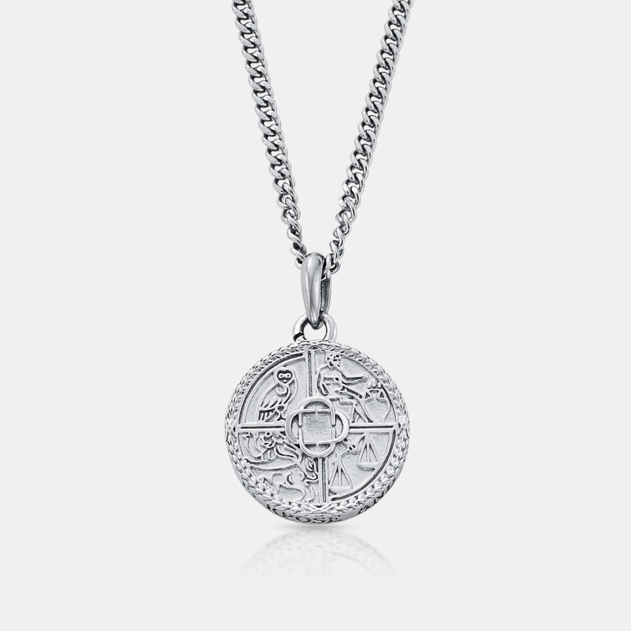 Virtues Pendant Necklace (Silver)