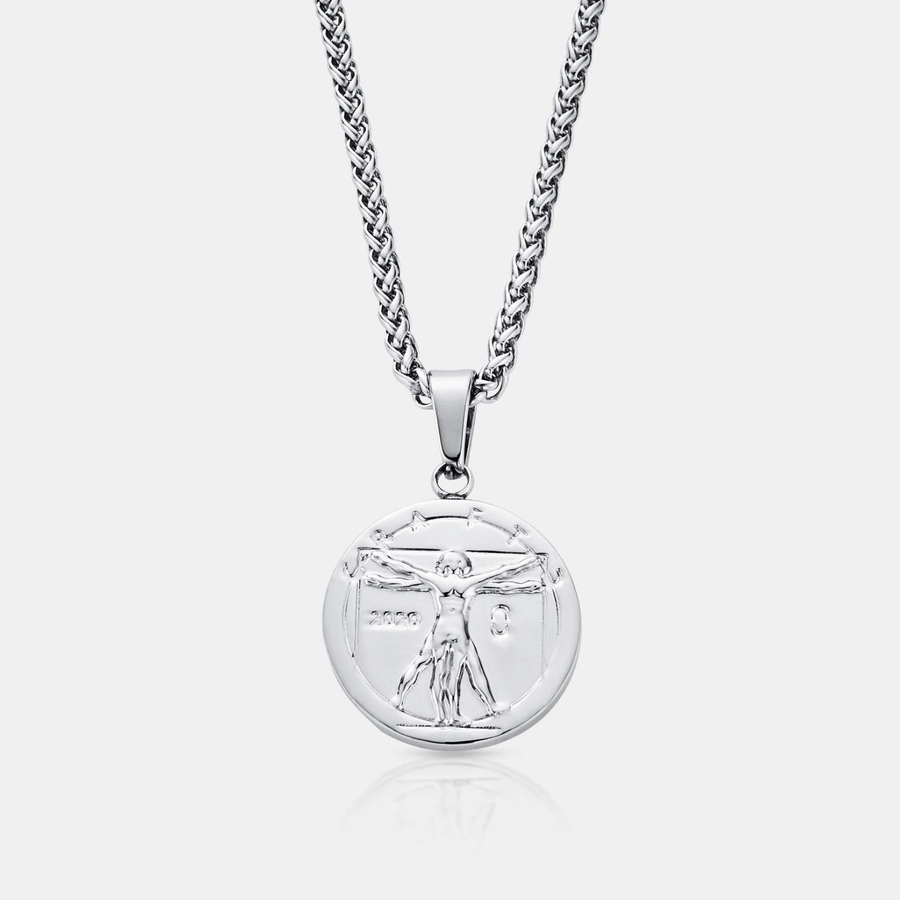 Vitruvian Pendant Necklace (Silver)