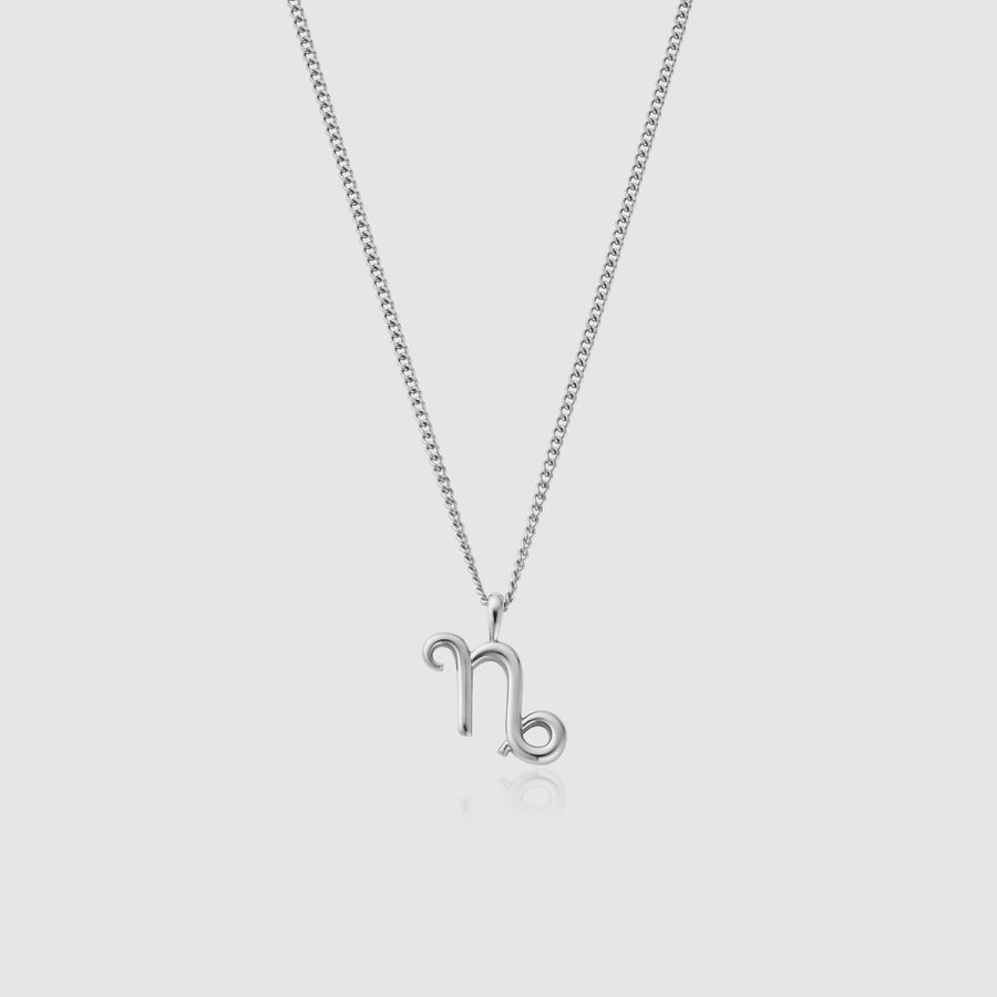 Capricorn Pendant Necklace (Silver)