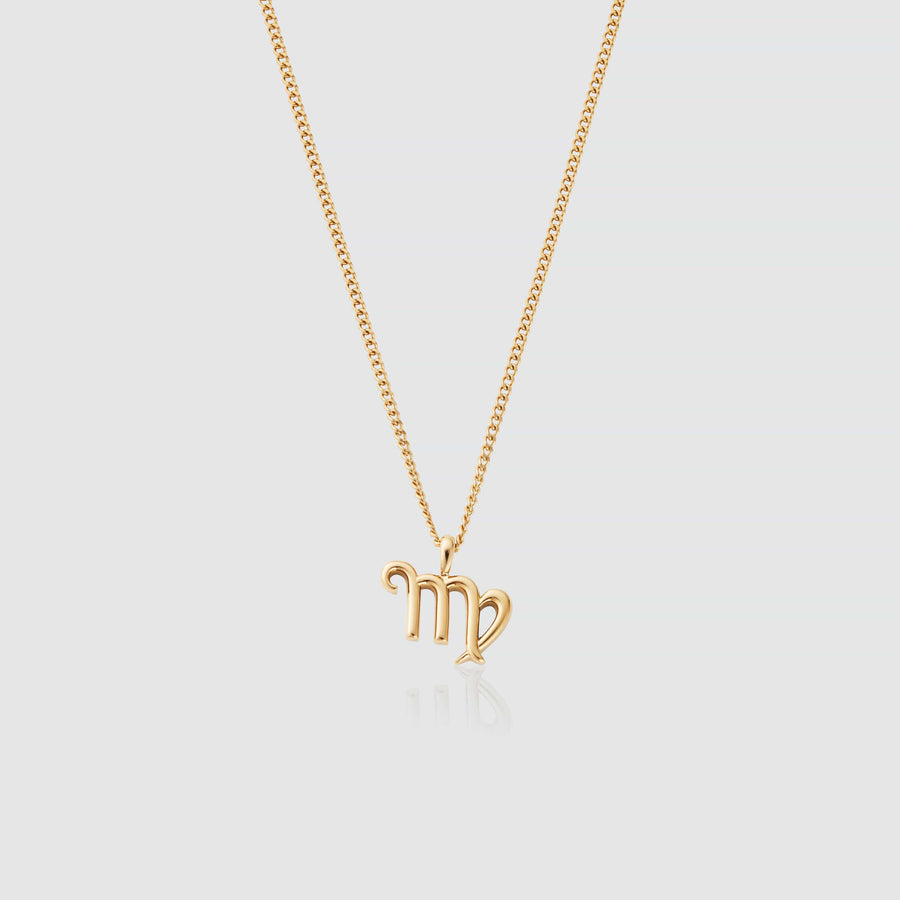 Virgo Pendant Necklace (Gold)