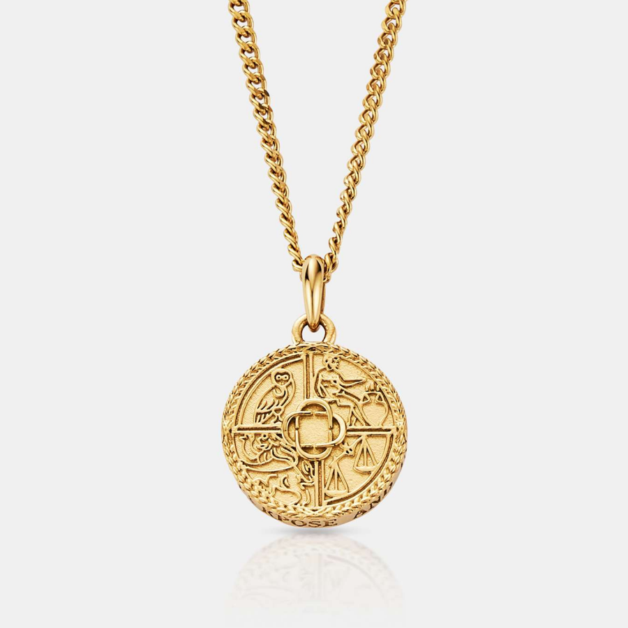 Virtues Pendant Necklace (Gold)