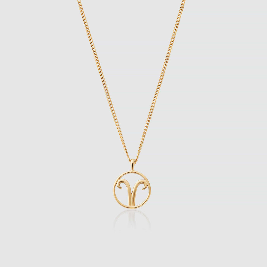 Aries Pendant Necklace (Gold)