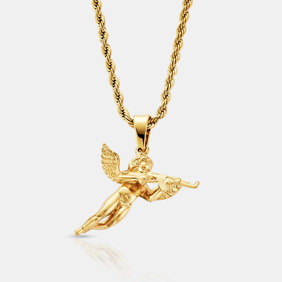 Cupid's Revenge Pendant Necklace (Gold)