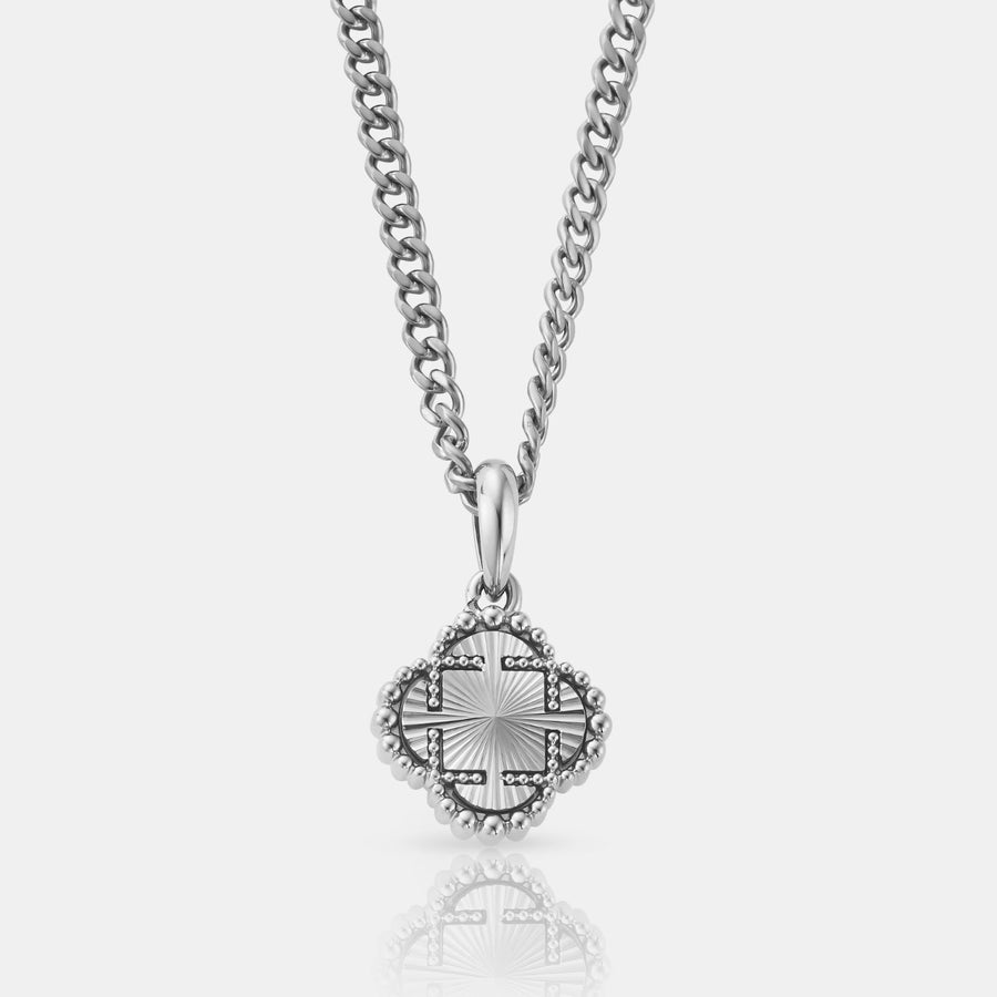 Clover Pendant Necklace (Silver)