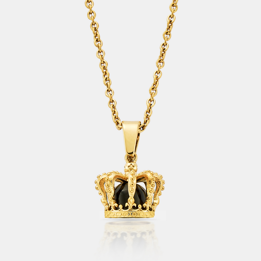 King's Crown Pendant Necklace (Gold)