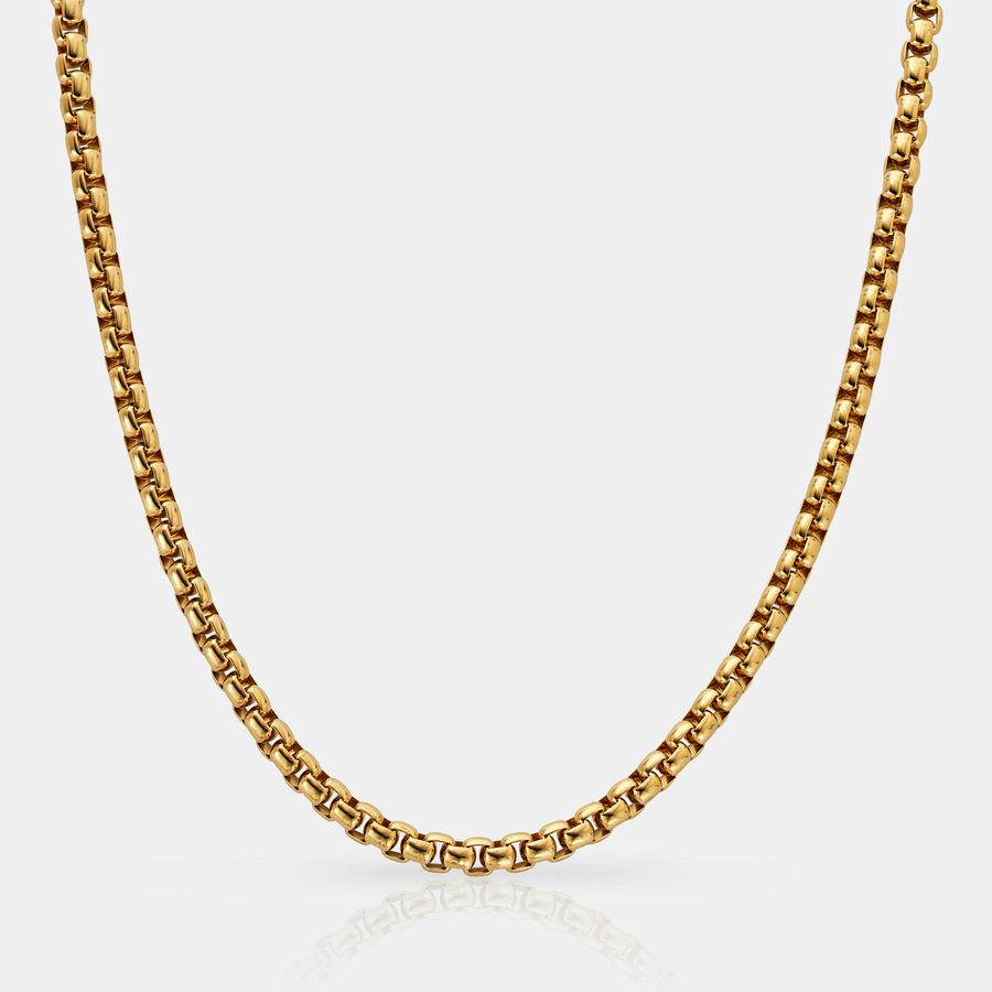 Round Box Chain (Gold) 5mm