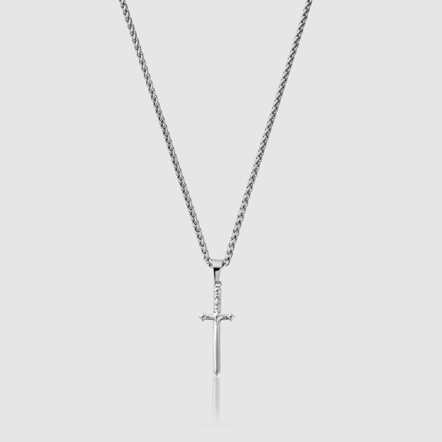 Dagger Pendant Necklace (Silver)