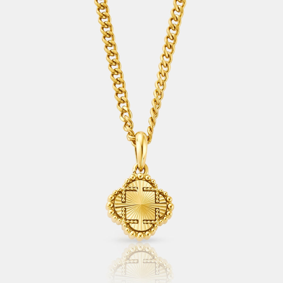 Clover Pendant Necklace (Gold)