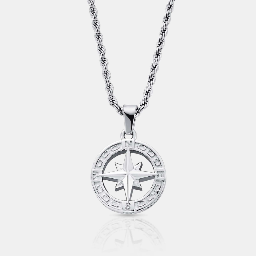 North Star Pendant Necklace (Silver)