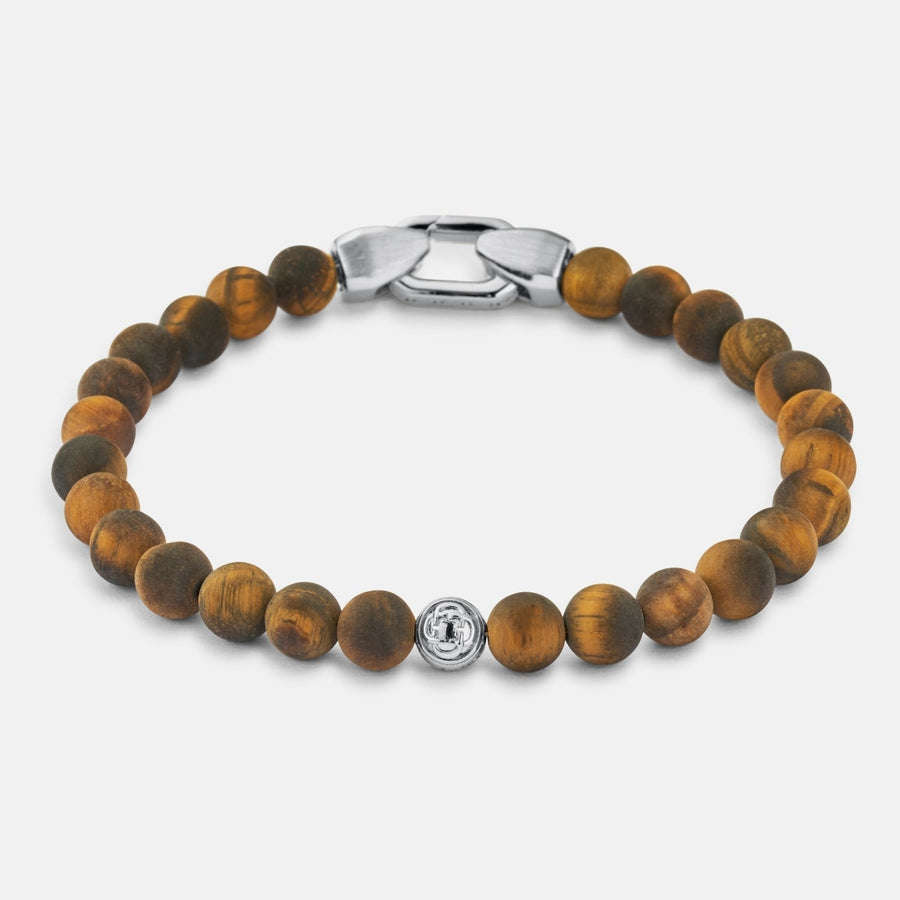Tiger's Eye Lock Bracelet (Silver)