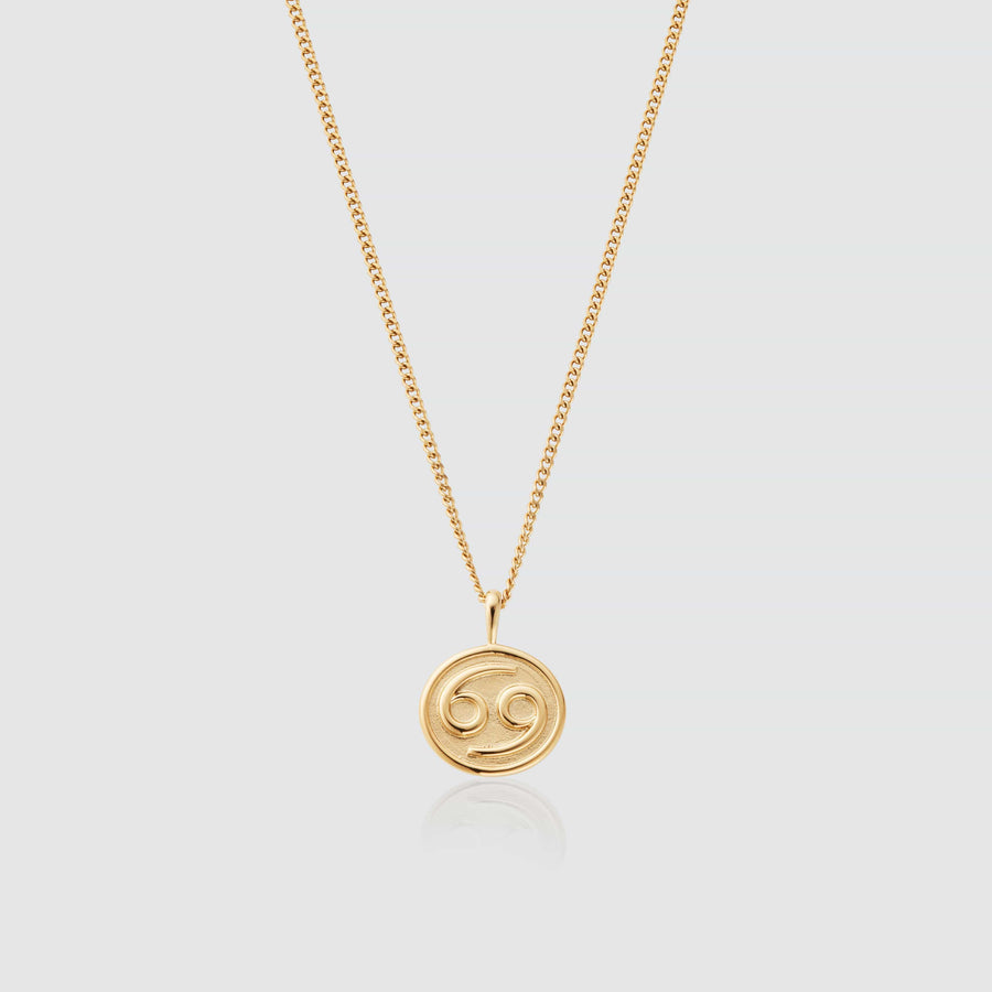 Cancer Pendant Necklace (Gold)