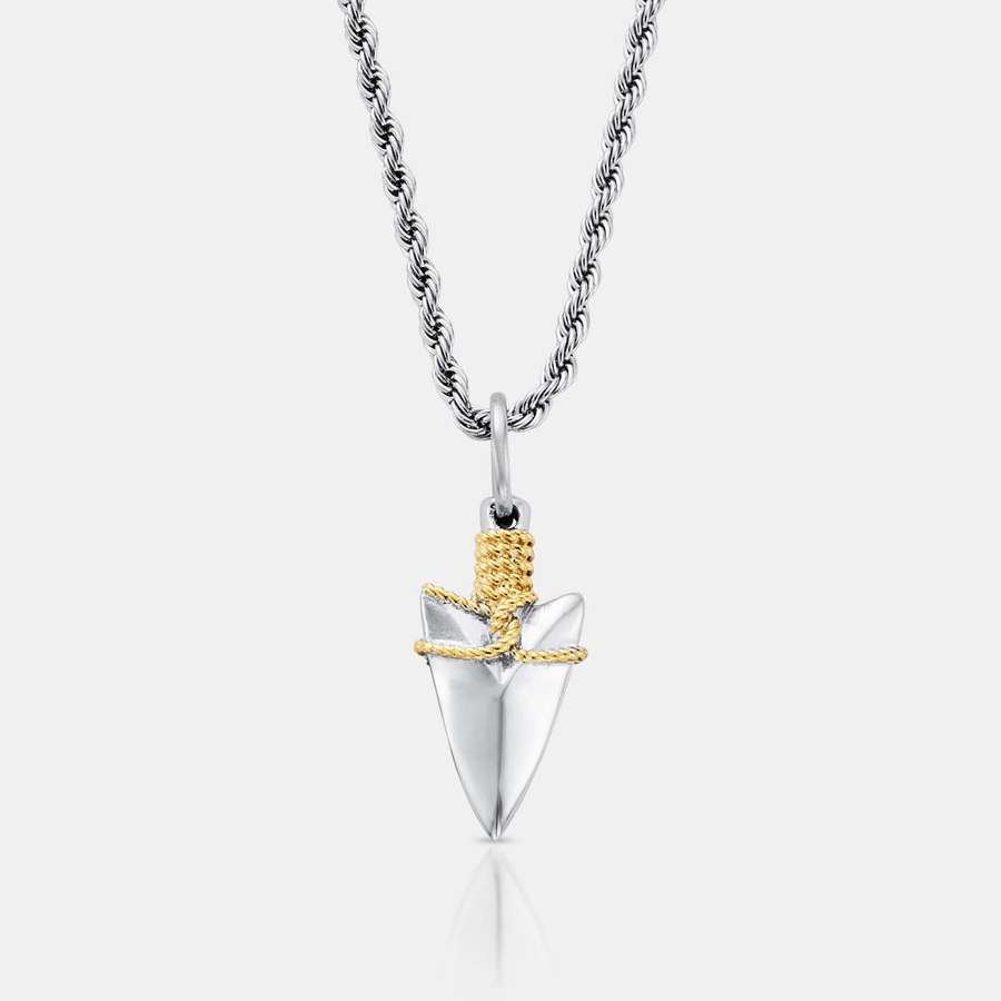 Arrow Pendant Necklace (Silver)