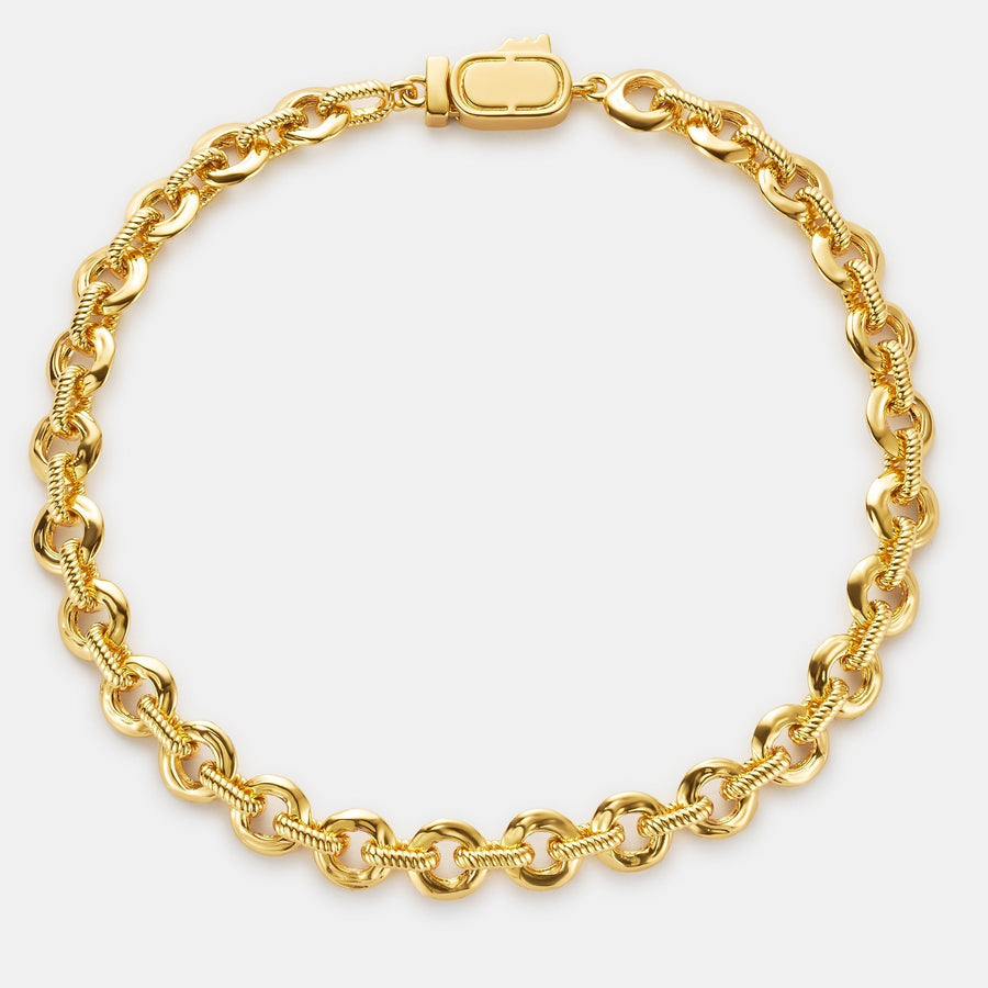Melted Link Bracelet (Gold)