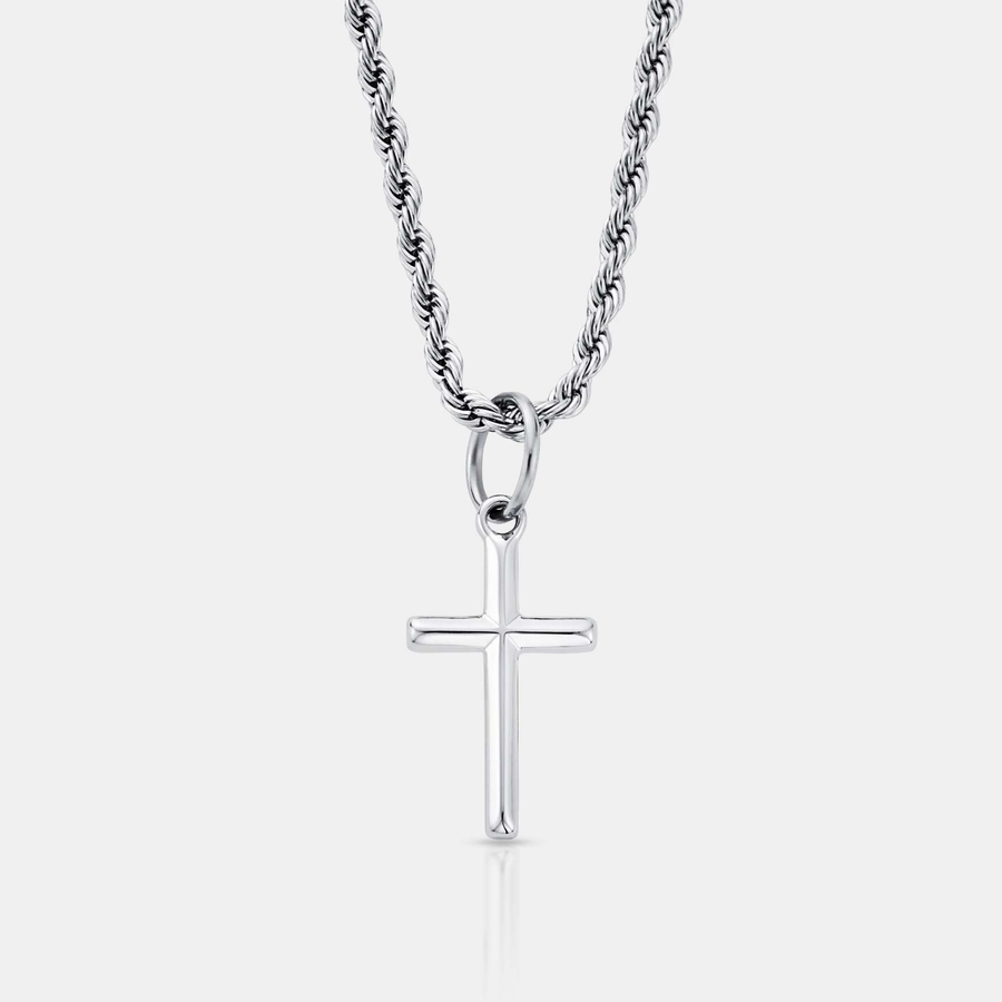 Cross Pendant Necklace (Silver)