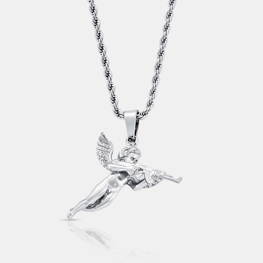 Cupid's Revenge Pendant Necklace (Silver)