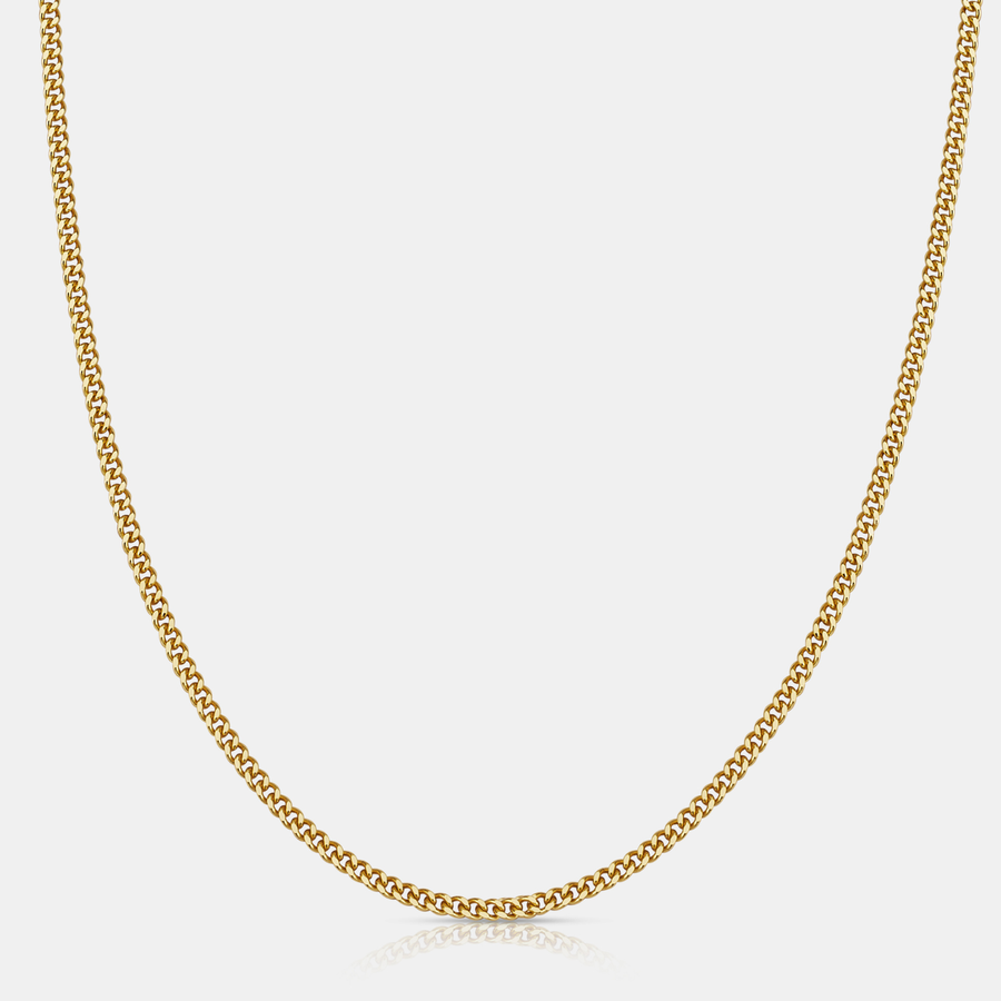 Cuban (18ct Gold) 2mm | Sterling Silver