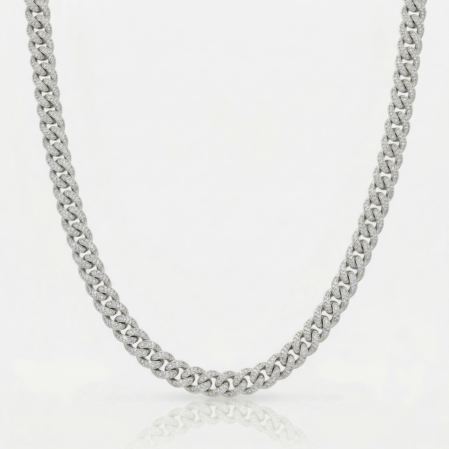 Iced Cuban Chain (Silver) 10mm