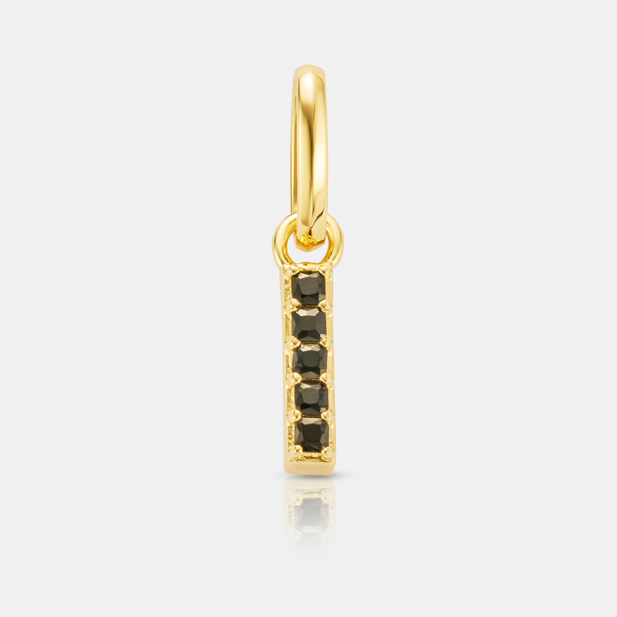 Mini Onyx Totem Pendant Necklace (Gold)